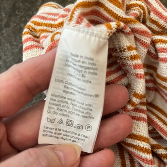 Madewell honeycomb cotton pajama/ lounge stripe pants. Size small - Picture 7 of 11